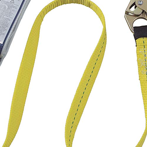 PeakWorks CSA 6' (1.8 m) Shock Pack - Snap Hooks - Twin Leg 100% Tie Off - E6 Shock Absorbing Fall Arrest Lanyard Connector, 1" Webbing, V8104406 - Fall Protection - Proindustrialequipment