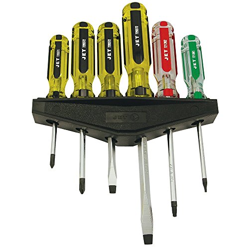 Jet 720505-6-Piece Jumbo Handle Screwdriver Set - Screw Drivers and Sets - Proindustrialequipment