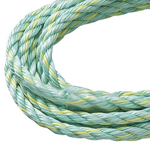 PeakWorks V84014025 - Snap Hook & Back Splice - 25' (7.6 m), 5/8" Polysteel Rope - Fall Protection Vertical Lifeline - Fall Protection - Proindustrialequipment