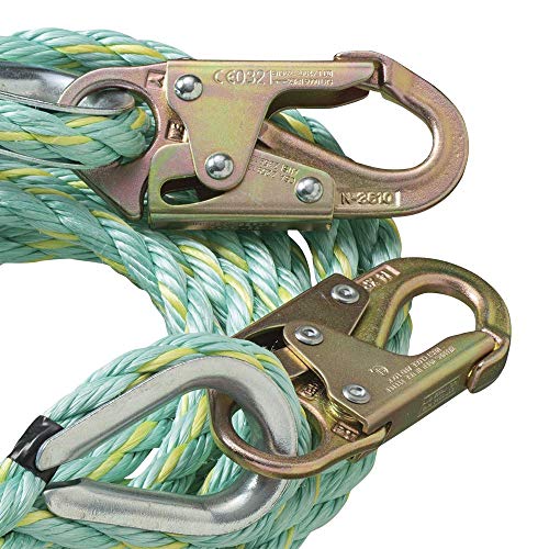 PeakWorks V84015100 - Snap Hooks - 100' (30.4 m), 5/8" Polysteel Rope - Fall Protection Vertical Lifeline - Fall Protection - Proindustrialequipment