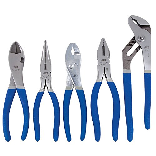 Jet 730341-5-Piece Mechanic's Pliers Set - Pliers and Wire Strippers - Proindustrialequipment