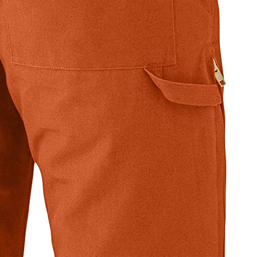 Pioneer Winter Heavy-Duty High Visibility Insulated Work Coverall, Quilted Cotton Duck Canvas, Hip-to-Ankle Zipper, Orange, 2XL, V206095A-2XL - Clothing - Proindustrialequipment