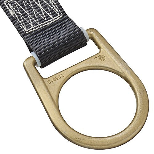 PeakWorks CSA 18" (46 cm) Shock Pack - Snap Hook & D-Ring - Single Leg - E4 Shock Absorbing Fall Arrest Lanyard Connector, 1-3/4" Webbing, V8103172 - Fall Protection - Proindustrialequipment