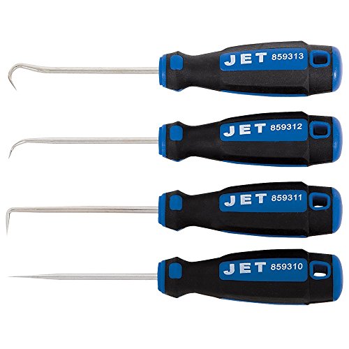 Jet 859301-4-Piece 6" Ergonomic Pick and Hook Set - Screw Drivers and Sets - Proindustrialequipment