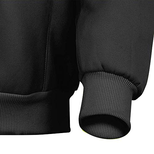 Pioneer V1060471-2XL High Visibility Work Hoodie, Polyester Fleece, Black, 2XL - Clothing - Proindustrialequipment