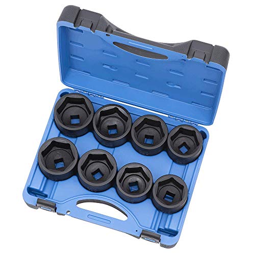 Jet 3/4-inch Drive, Jumbo 8-Piece Deep SAE Professional Impact Socket Set, 6 Point, 610404