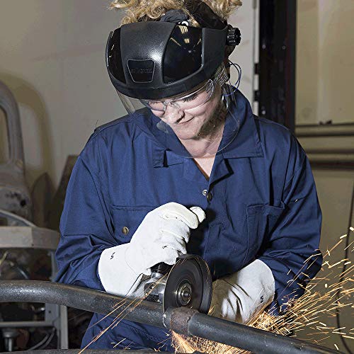 Sellstrom S32010 DP4 Standard Black Crown and Clear Anti-Fog Window Faceshield with Ratchet Headgear - Eye Protection - Proindustrialequipment