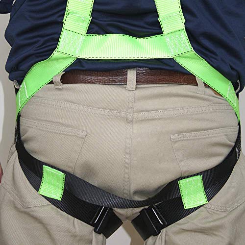 PeakWorks 1 D-Ring Contractor Series Fall Protection Full Body Safety Harness, CSA & ANSI Certified, Class A - Fall Arrest, V8002000 - Fall Protection - Proindustrialequipment