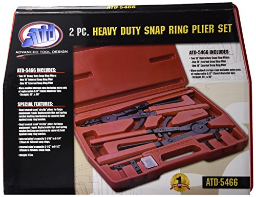 Advanced Tool Design Model ATD-5466 Heavy Duty 16" Snap Ring Pliers Set