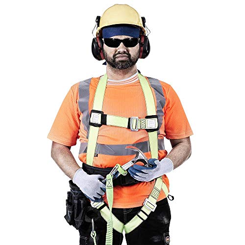 PeakWorks 1 D-Ring Compliance Series Fall Protection Full Body Safety Harness, CSA & ANSI Certified, Class A - Fall Arrest, V8001000 - Proindustrialequipment