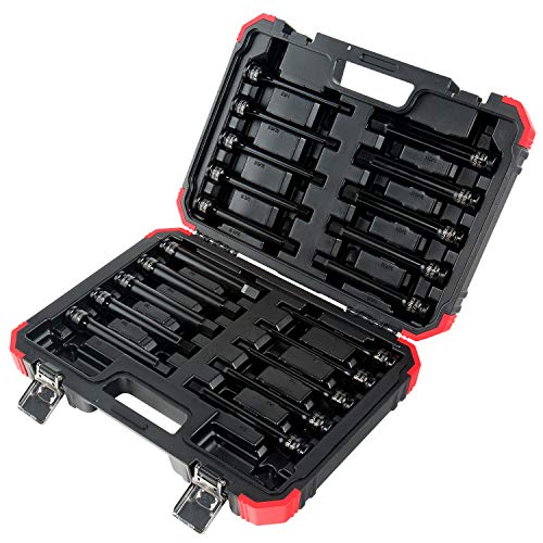 Sunex 2637L 20pc 1/2" Drive Impact Hex Driver Master Set 6in. ¼" à 9/32" et 6 mm à 17 mm,