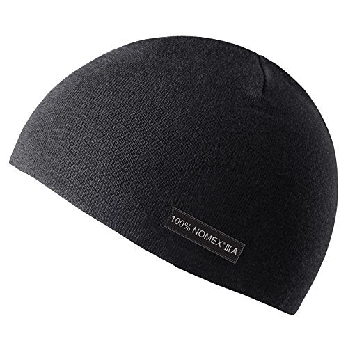 Pioneer V4520370-O/S Flame Resistant Work Beanie, Nomex® IIIA Black, Fit All - Fall Protection - Proindustrialequipment