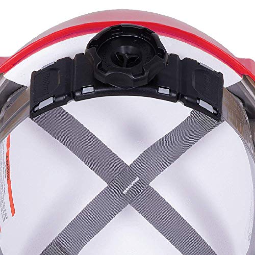 Sellstrom CSA Type 2 Class E Front Brim Hard Hat, 4-Point Suspension With Height Adjustments and Accessory Slots, Red, S69330 - Fall Protection - Proindustrialequipment