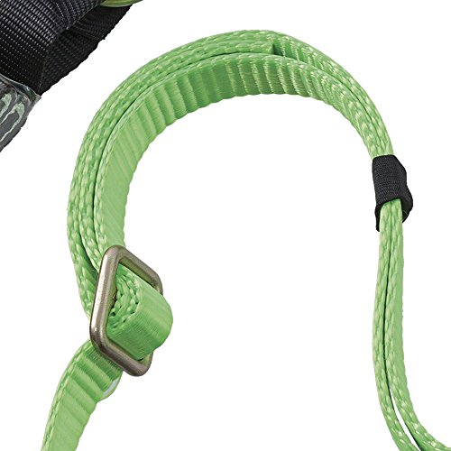 PeakWorks Adjustable 6' (1.8 m) Shock Pack - Snap & Form Hooks - Single Leg - E4 Shock Absorbing Fall Arrest Lanyard Connector, 1" Webbing, V8104126A - Fall Protection - Proindustrialequipment