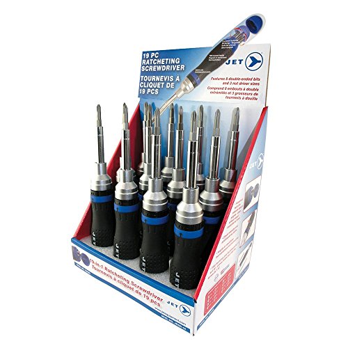 Jet 720590-19-Piece Ratcheting Screwdriver Set - Screw Drivers and Sets - Proindustrialequipment