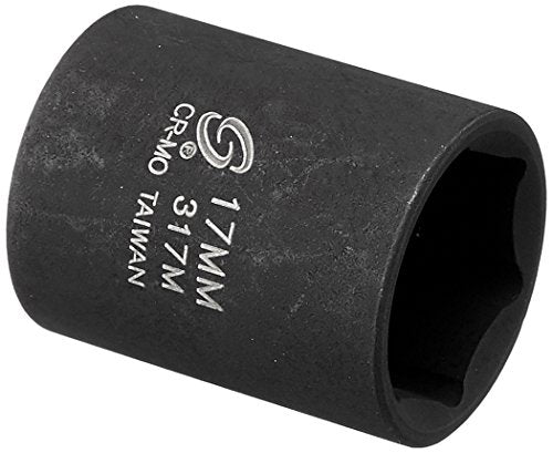 Douille à choc Sunex 317m, entraînement 3/8 pouces, 17 mm