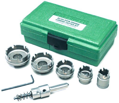 Greenlee 660 Kwik Change Stainless Steel Hole Cutter Kit, 7-Piece