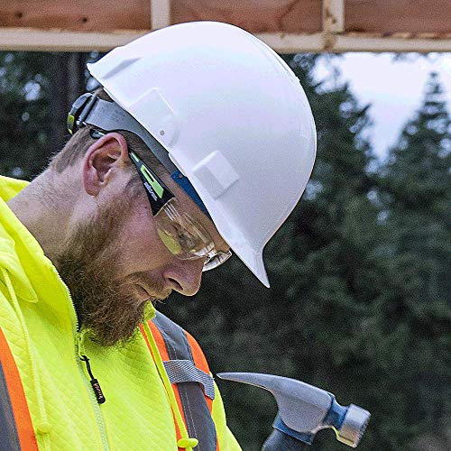 Sellstrom CSA Type 2 Class E Front Brim Hard Hat, 4-Point Suspension With Height Adjustments and Accessory Slots, White, S69300 - Fall Protection - Proindustrialequipment