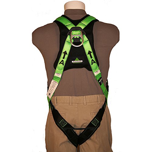 PeakWorks 1 D-Ring PeakPro Fall Protection Full Body Safety Harness, CSA & ANSI Certified, Class A - Fall Arrest, V8006100 - Fall Protection - Proindustrialequipment