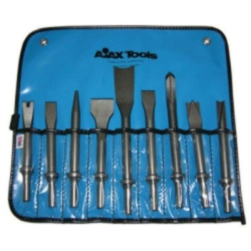 Pneumatic Bit Set, Chisels, 9 Piece, With A905, A906, A907, A908, A909, A910, A911, A912 and A932 - Proindustrialequipment
