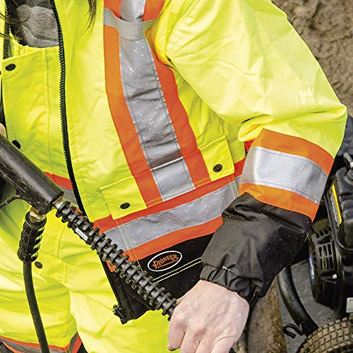 Pioneer V1120161-2XL Winter 6-in-1 Parka Jacket - 100% Waterproof hi-viz Rainwear, Yellow-Green, 2XL - Clothing - Proindustrialequipment