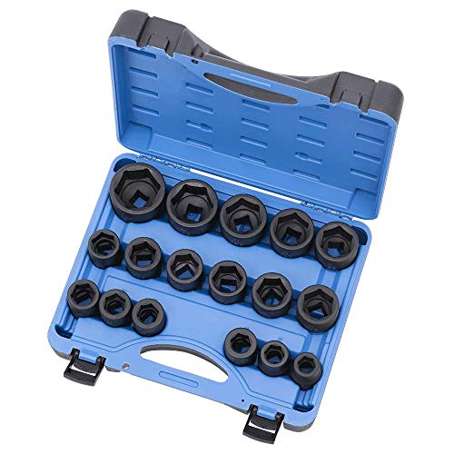 Jet 3/4-inch Drive, 17-Piece Regular Metric Professional Impact Socket Set, 6 Point, 610407 - Sockets and Tools Set - Proindustrialequipment