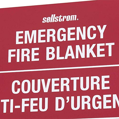 Sellstrom S97457 100% Fibreglass High-Temp Emergency Fire Blanket, Metal Storage Cabinet - Other - Proindustrialequipment