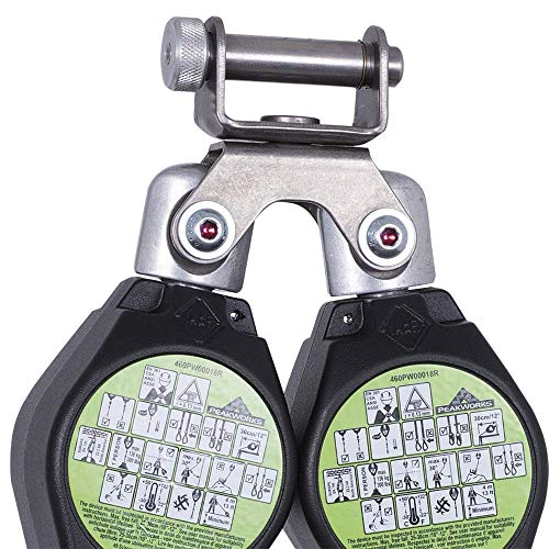 PeakWorks V845525006LE - Snap Hook 6' (1.8 m) 1" (25 mm) Webbing - Aluminum Housing, Type 2 -Leading Edge Self-Retracting Lifelines (SRL) - Fall Protection - Proindustrialequipment