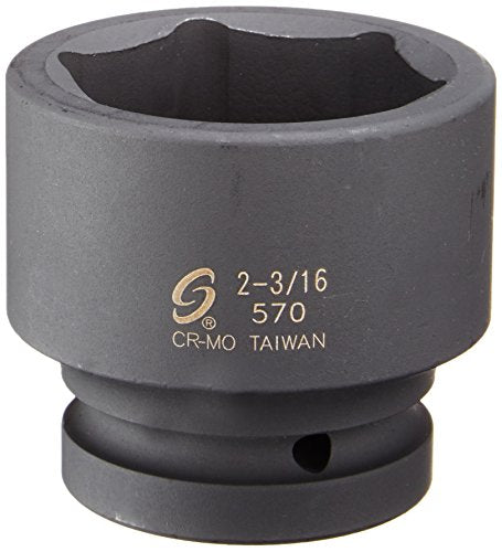 Sunex 570 Dado de impacto estándar de 6 puntos con accionamiento de 1" 2-3/16"