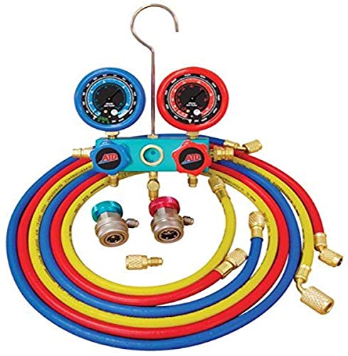 ATD Tools 3696 Deluxe Dual Aluminum A/C Manifold Gauge Set