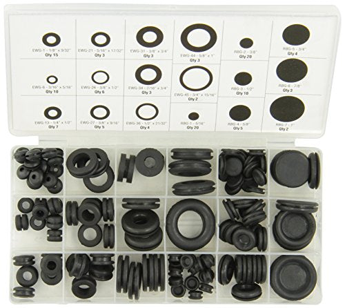 Advanced Tool Design Model ATD-362 Rubber Grommet Assortment, 125-Piece - Proindustrialequipment