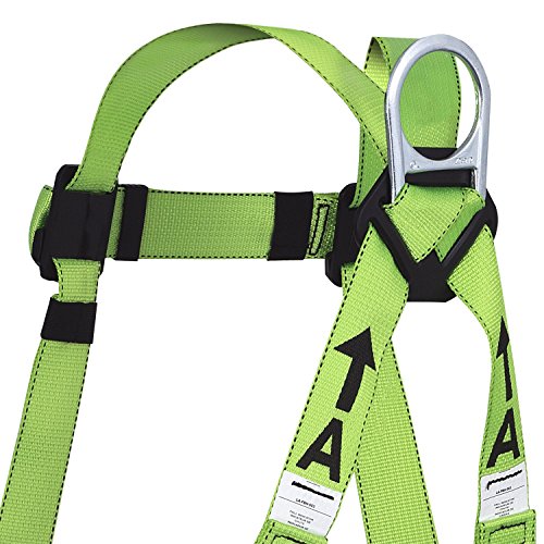 PeakWorks CSA Fall Arrest Kit - 6' POY Shock Absorbing Lanyard With 2 Double Locking Snap hooks And 5-Point Adjustable Safety Harness , V8252116 - Fall Protection - Proindustrialequipment