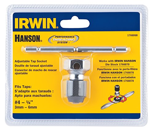 Hanson 1766068 Pts Llave de grifo con mango en T número 4 para extracción de troquel de grifo, 1/4"