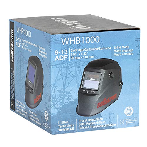 Sellstrom S26100 Advantage Series Welding Helmet with ADF - Black/Red - Fall Protection - Proindustrialequipment