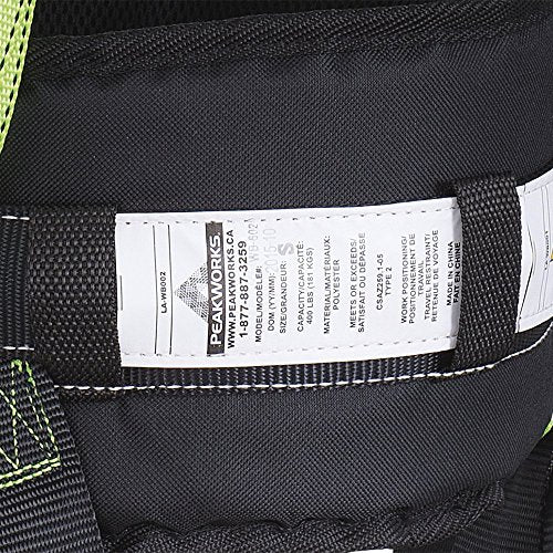 PeakWorks V8255653 - 5 D-Ring Contractor Fall Arrest Full Body Safety Harness And Belt - Limited Access, Class APE - Fall Protection - Proindustrialequipment