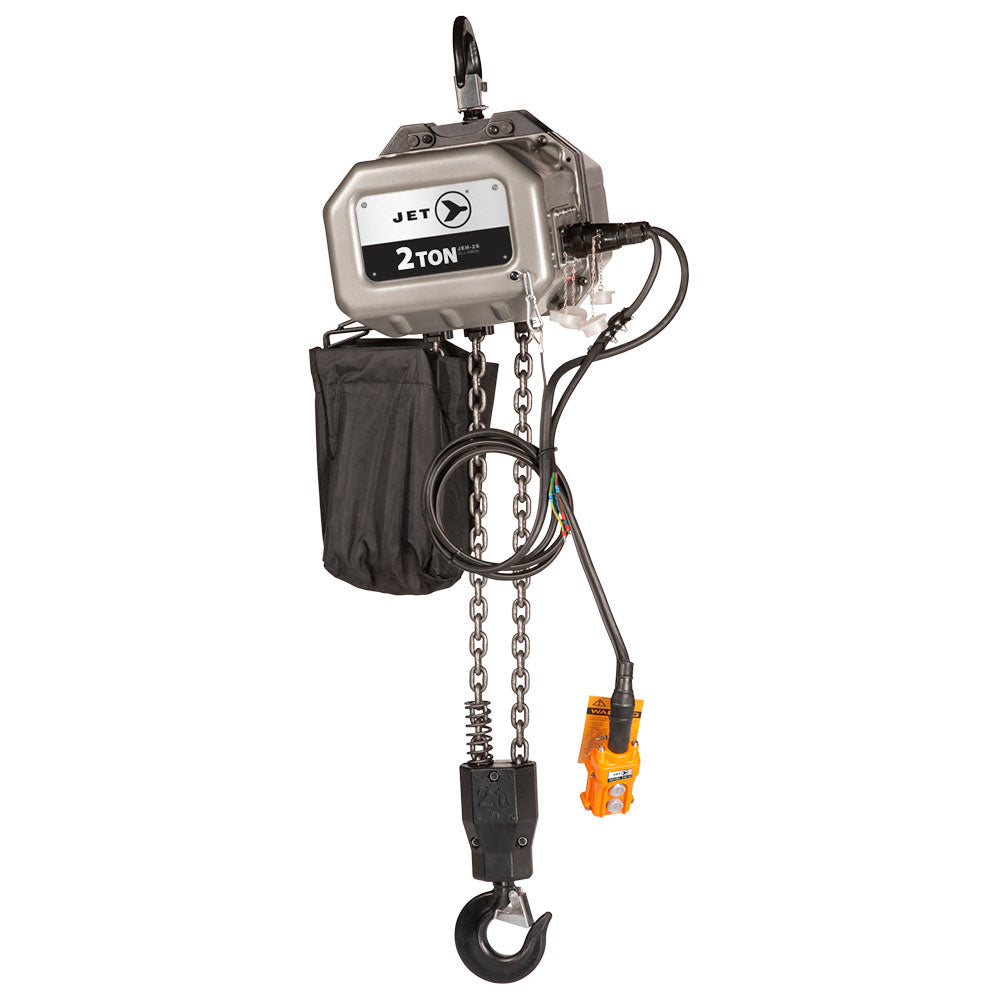 JET - 107504 2-Ton JEH Series Electric Chain Hoist with Overload Protection - 115V/230V