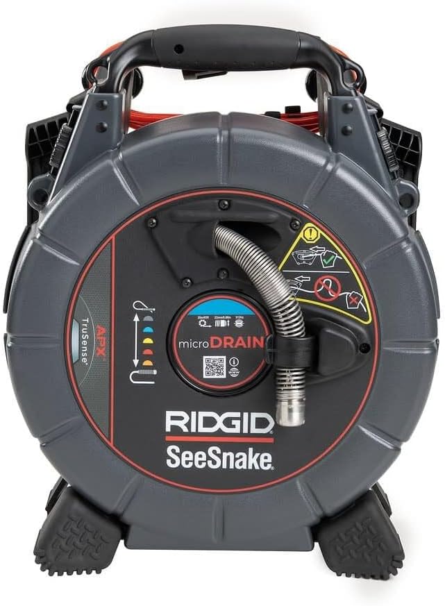 RIDGID 70023 SeeSnake® microDRAIN APX with TruSense Technology, HDR Image Sensor, High-Efficiency LEDs, TiltSense Inclinometer