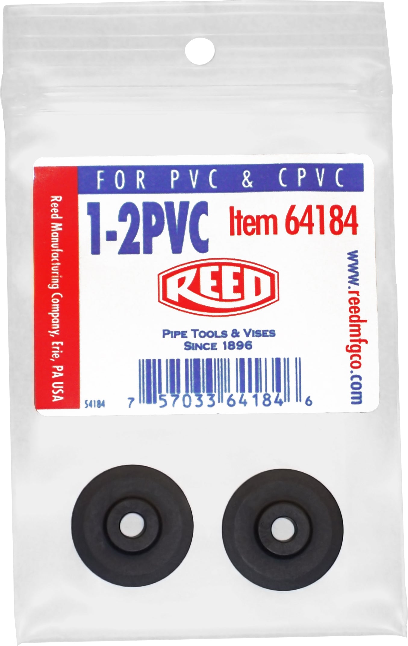 Pvc Cutter Tool Rollers REED 2PK-1-2PVC Cutter Wheels for Tubing Cutters, 2-Pack