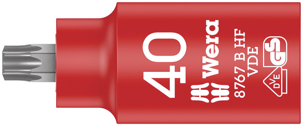 8767 B VDE HF TORX® Zyklop bit socket, insulated, with holding function, 3/8" drive