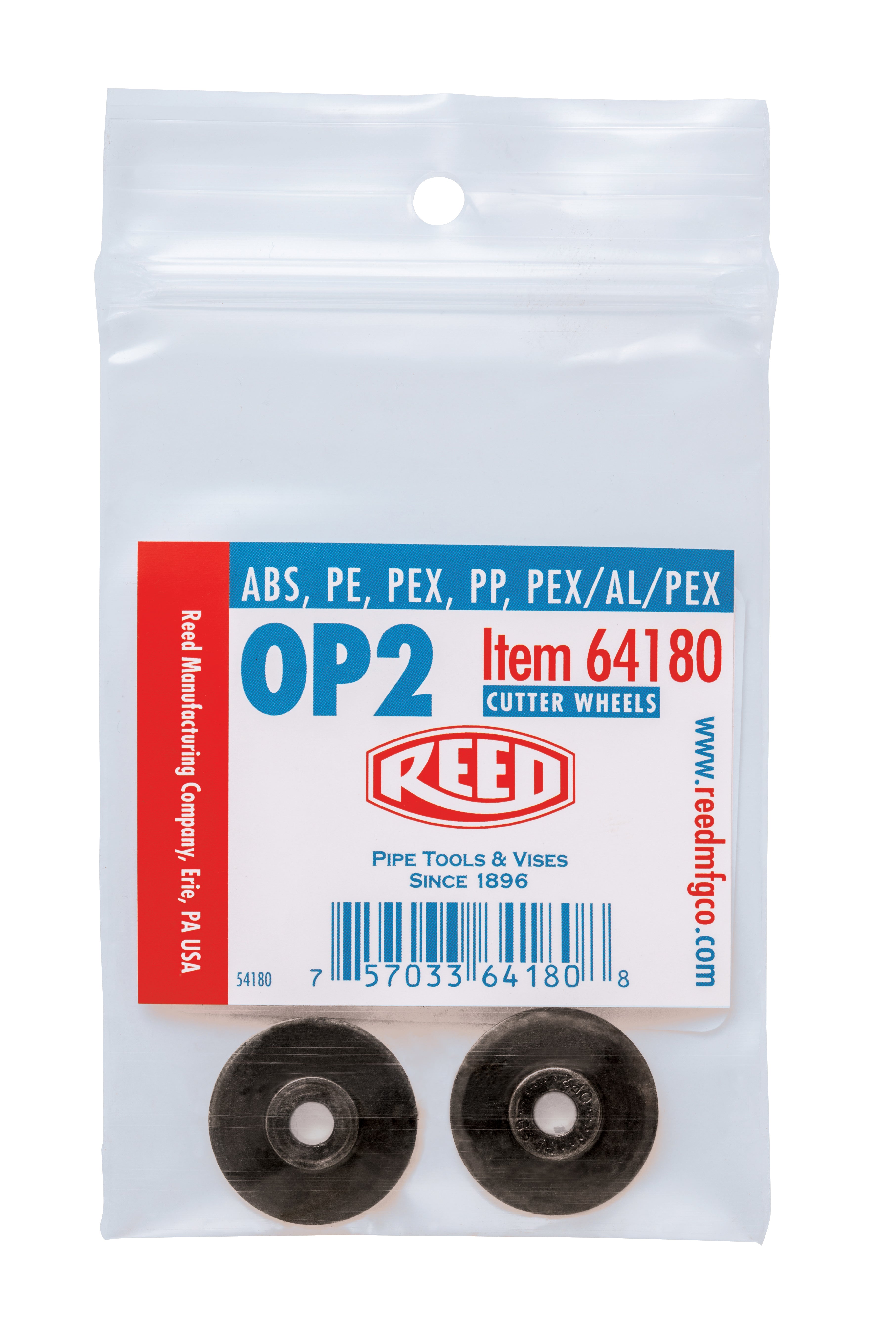 Reed 2PK-OP2 Ruedas cortadoras de repuesto, paquete de 2