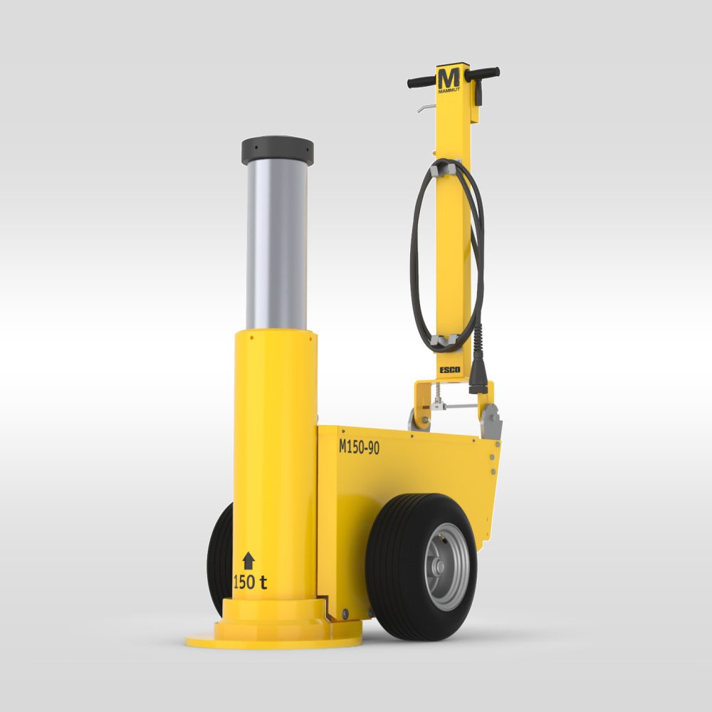 ESCO MAMMUT Jack, Air/Hydraulic, Single Stage (165 Ton)