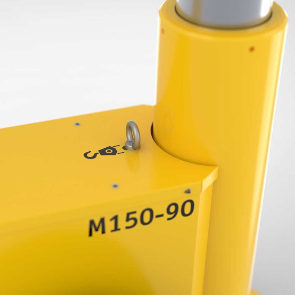 ESCO MAMMUT Jack, Air/Hydraulic, Single Stage (165 Ton)