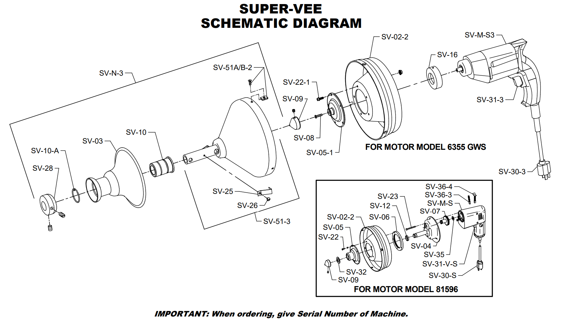 PV-51-A/B "U" Nuts & Flat Head Screws (3) pieces.