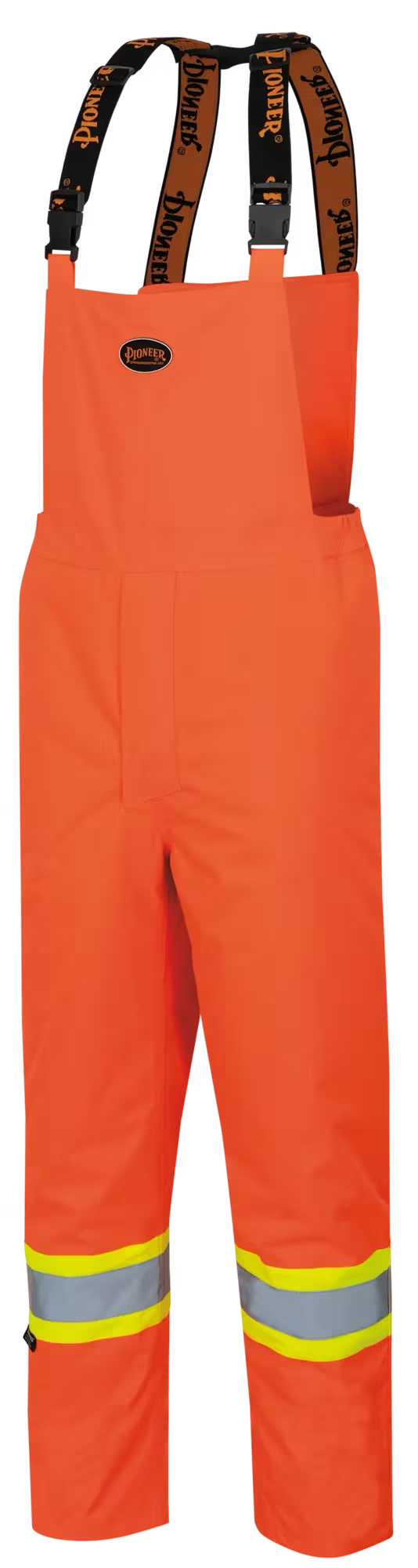 Pioneer V1150450 "The Rock" Hi-Vis PU-Coated 300D Insulated Bib Pants - Hi-Vis Orange