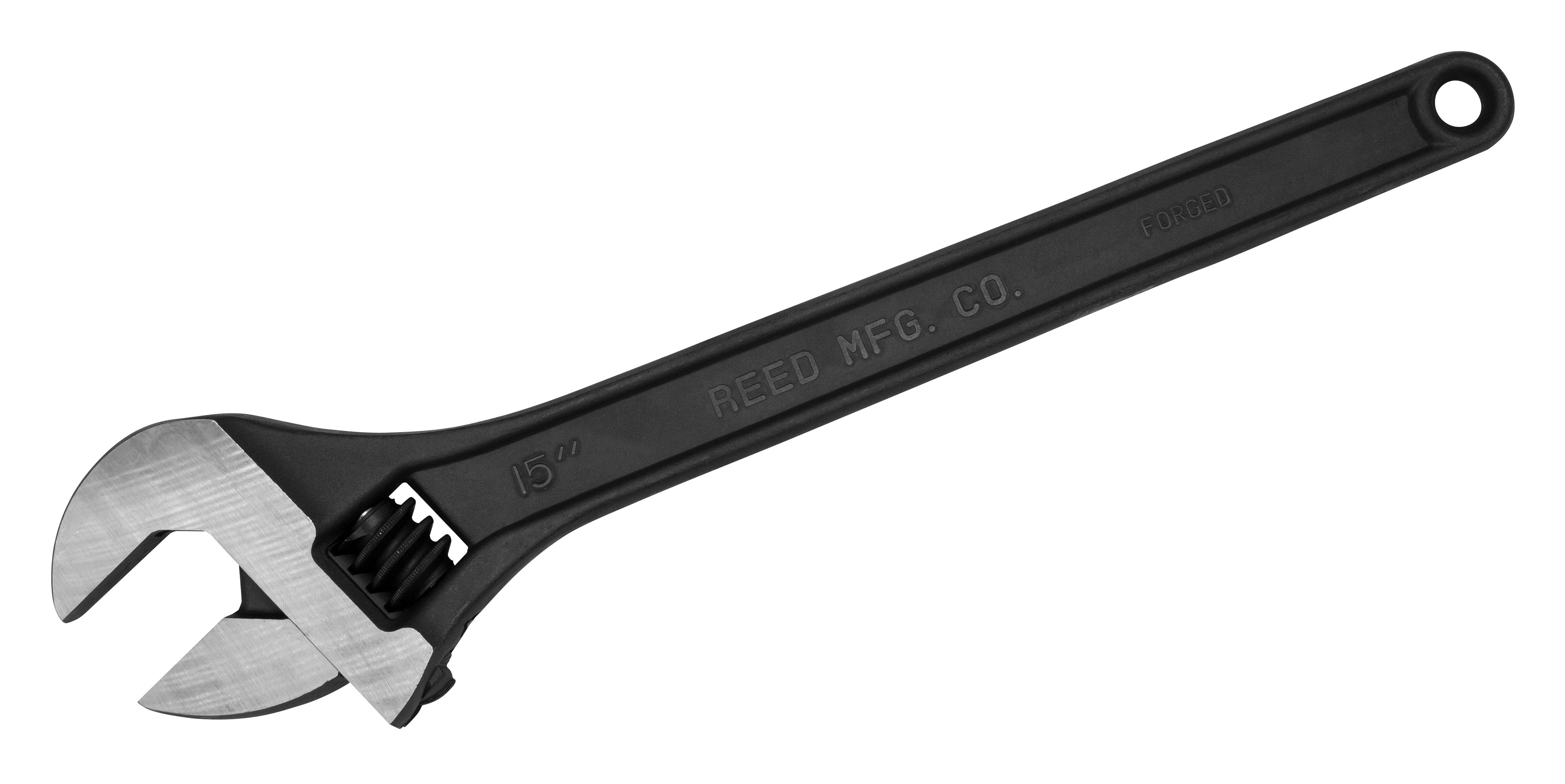 Reed Tool CWB15 Black Oxide Finish Adjustable Wrench, 15-Inch