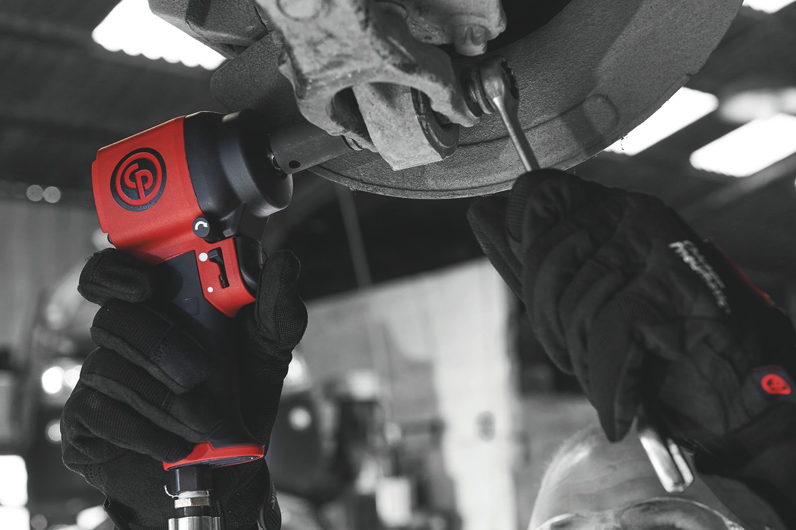 Chicago Pneumatic CP7731C - 3/8 Inch Air Impact Wrench, Pistol Handle, Max Torque Reverse Output 346 ft. lbf / 469 Nm, 9000 RPM, Single Hammer