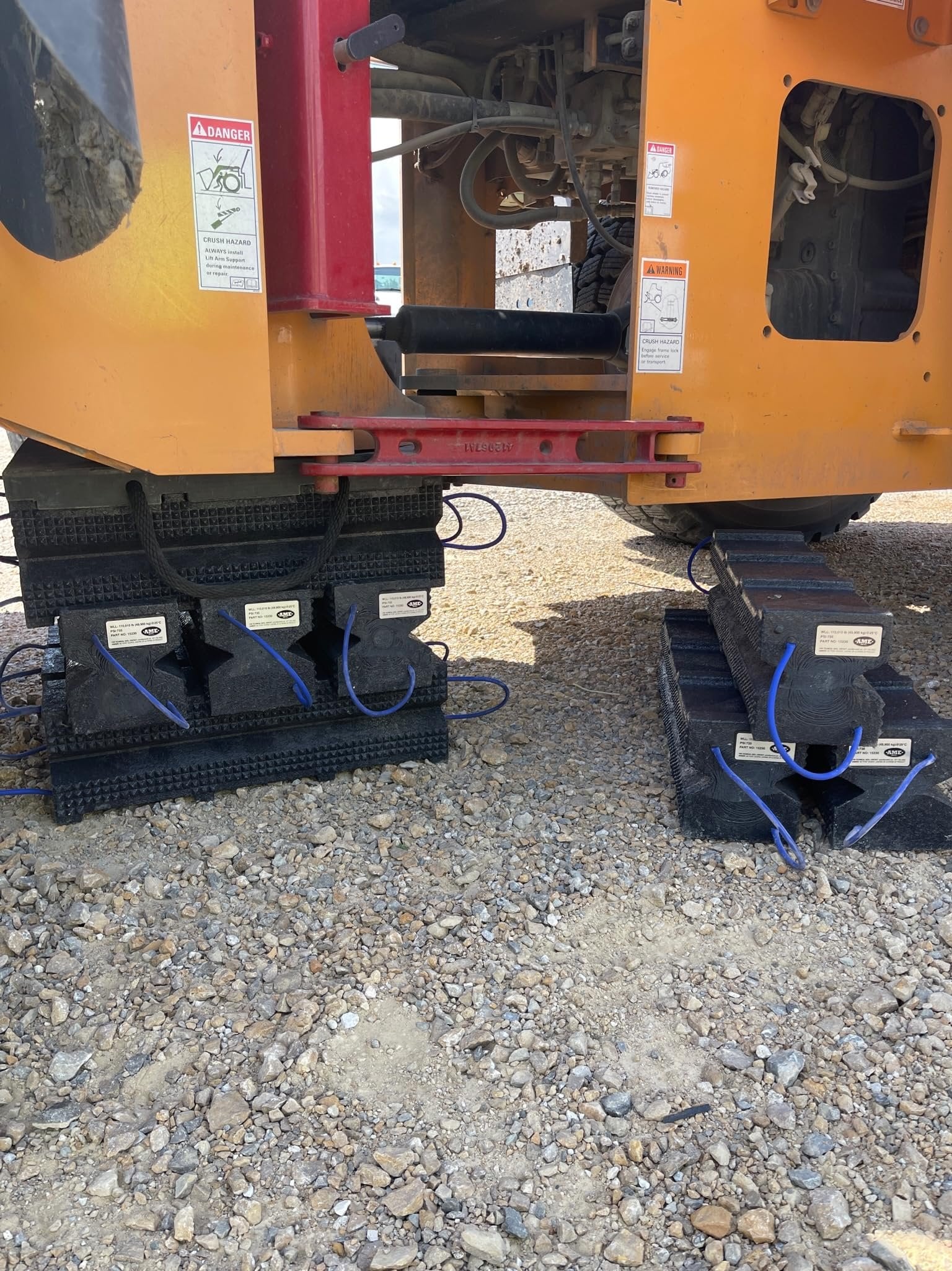 AME 15230 Bloc de berceau Super Stacker 6" x 7" x 24" Noir