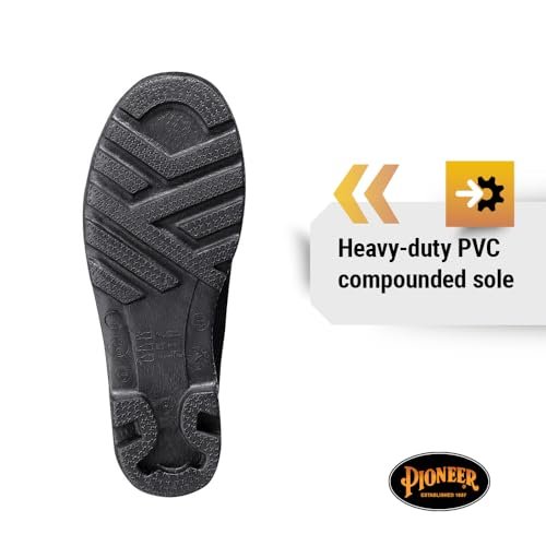 Pioneer Plain Toe, Black, 6 M US