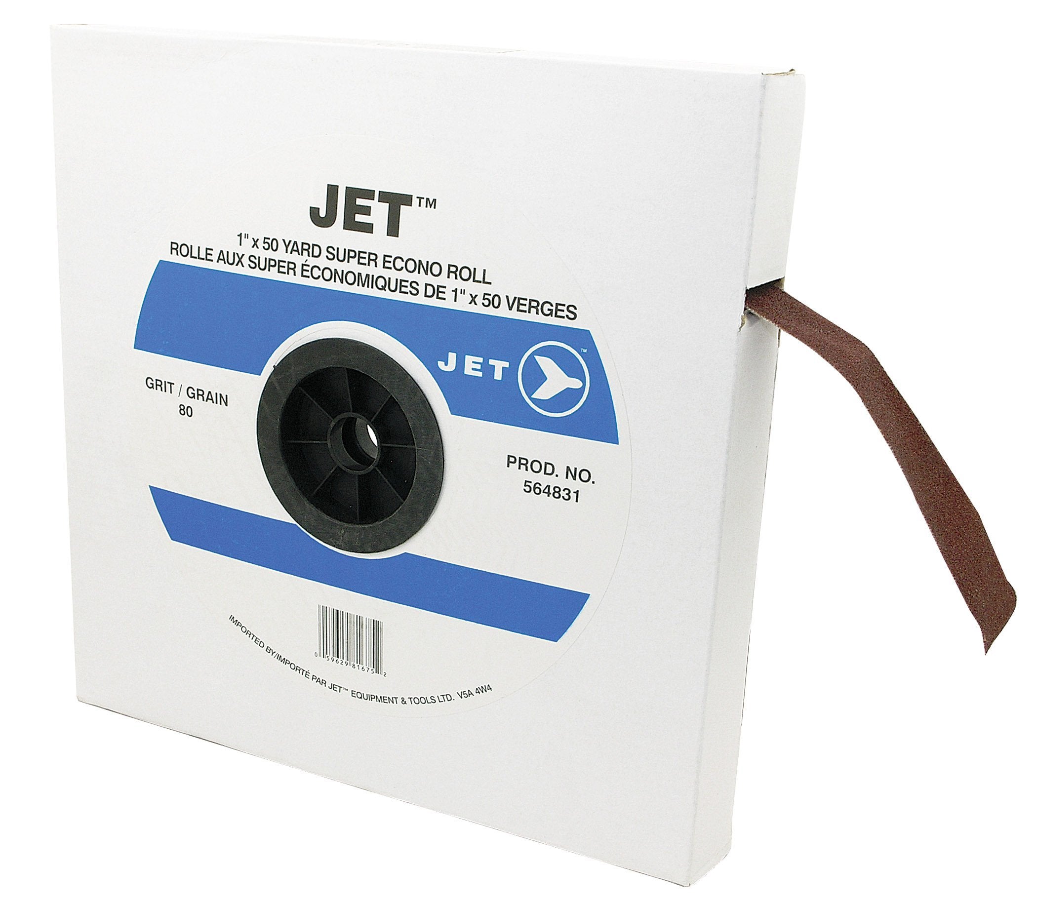 Jet 564831-1" X 50 Yards A80 Abrasive Cloth Roll