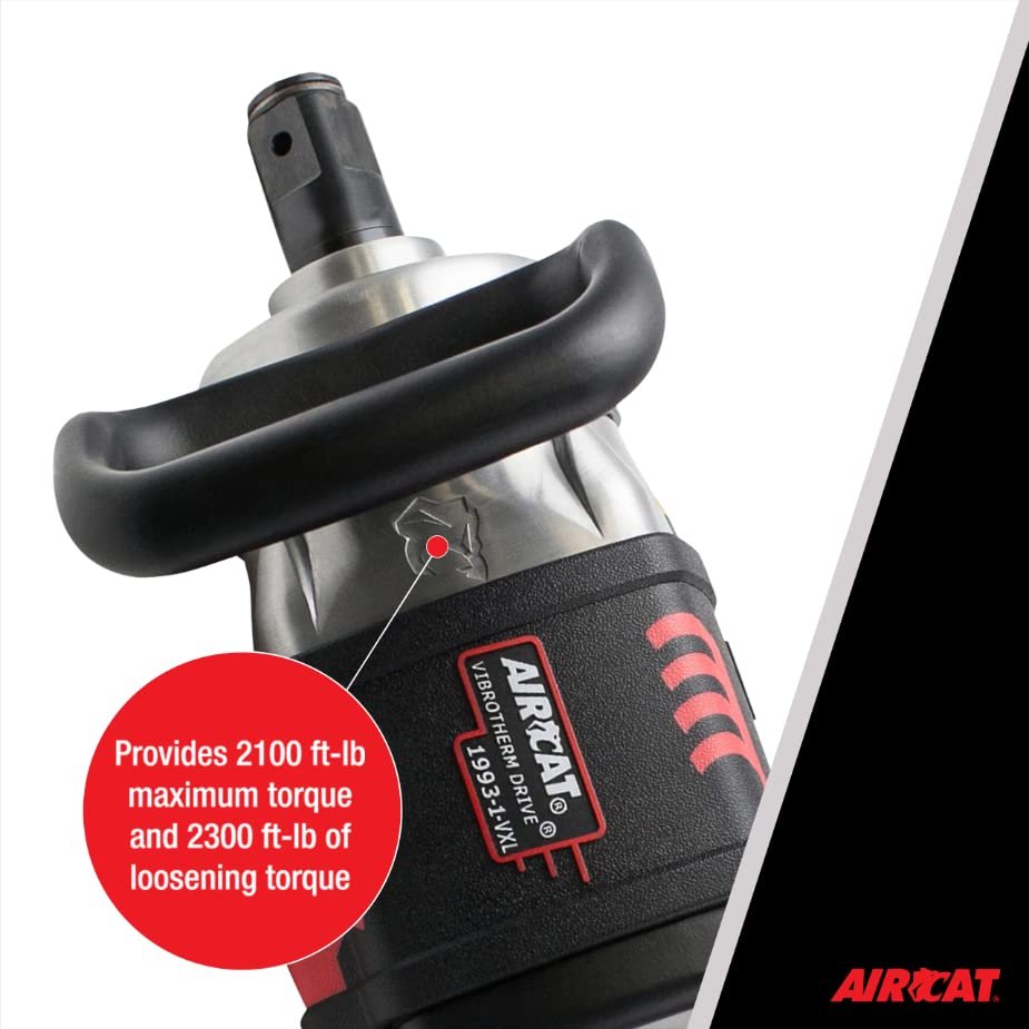 AirCat 1993-1-VXL: 1" Vibrotherm Drive Straight Impact Wrench 2100 Ft-Lb